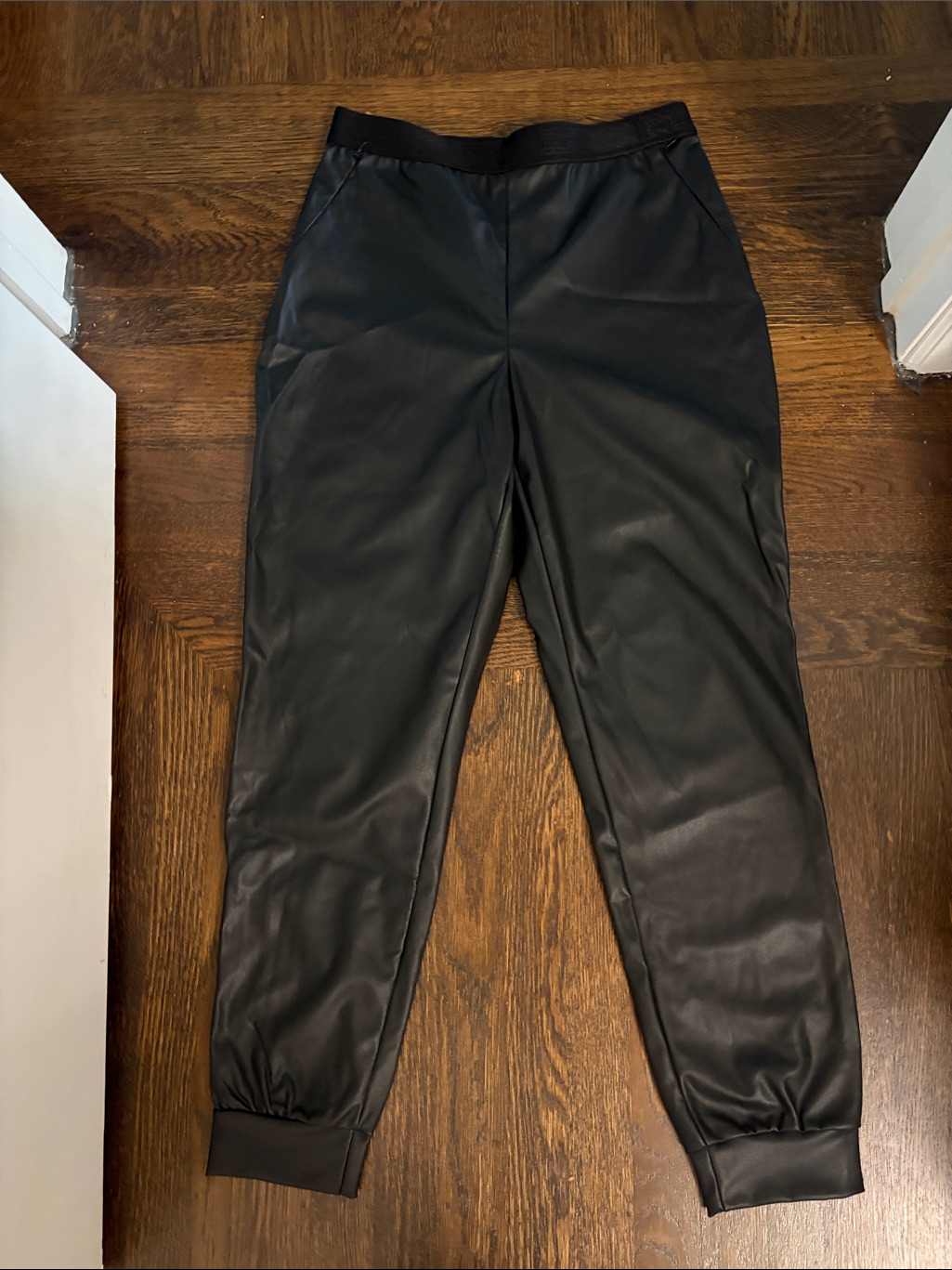 Wolford Black Vegan Leather Trousers